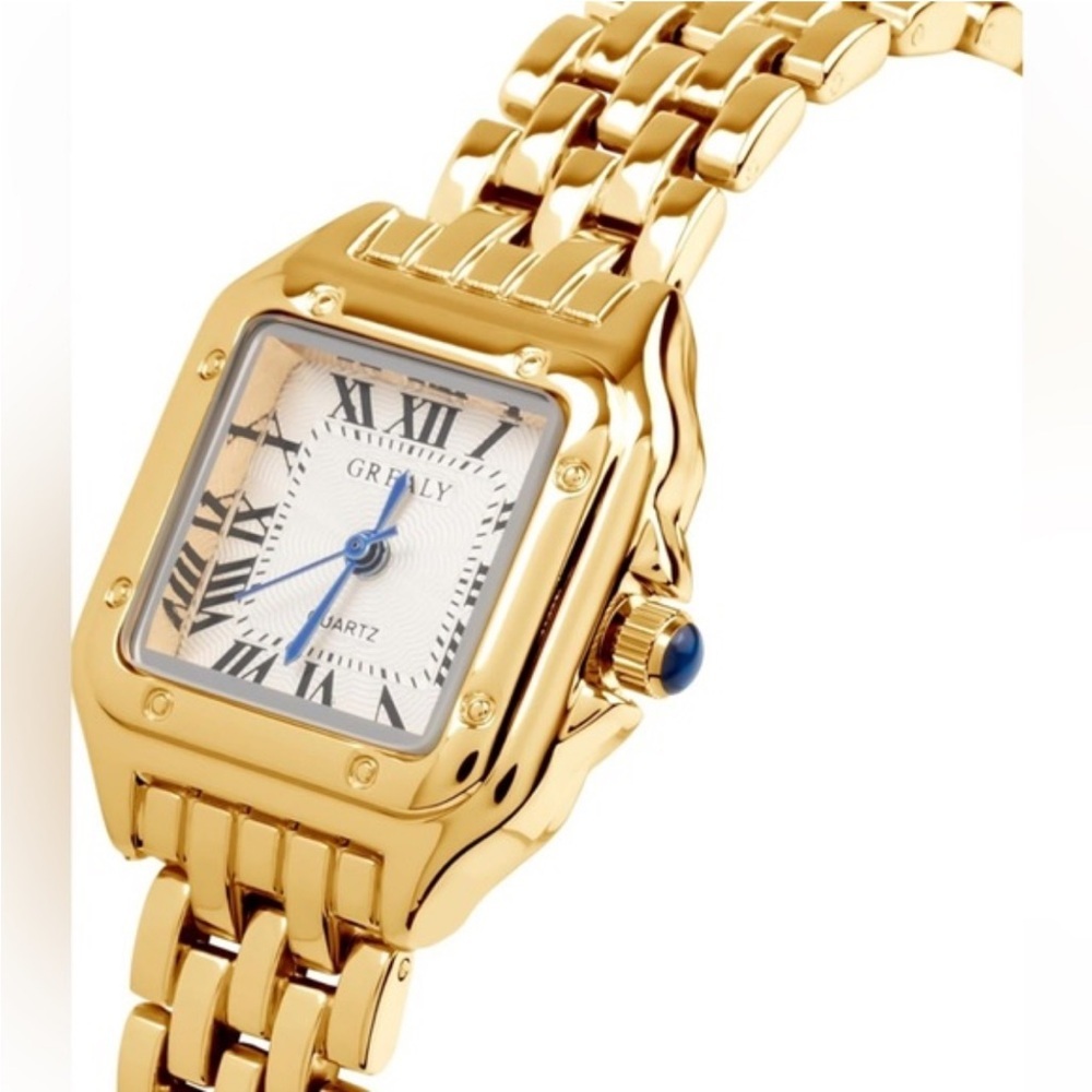 Panthere Gold Square Face Watch